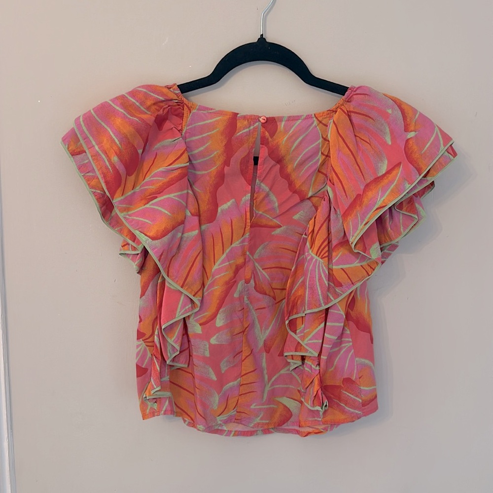 FARM Rio Multicolor Tropical Ruffle Blouse - Picture 5 of 5
